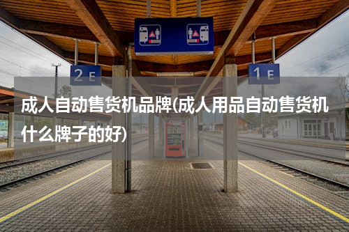 成人自动售货机品牌(成人用品自动售货机什么牌子的好)